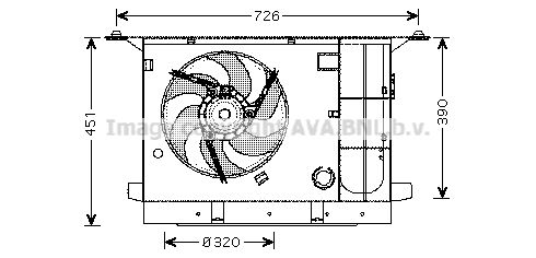 AVA QUALITY COOLING Tuuletin, moottorin jäähdytys CN7537